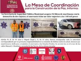 Se aseguran 94 libras de marihuana al detener a dos presuntos narcotraficantes