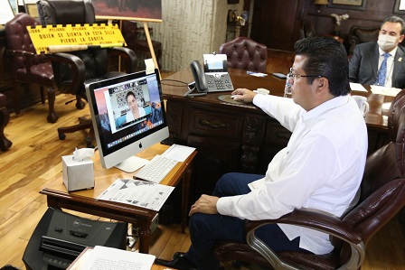 Participa Presidente Municipal Armando Cabada en conversatorio organizado por Universidad de Harvard sobre Covid-19 y la frontera México-EUA