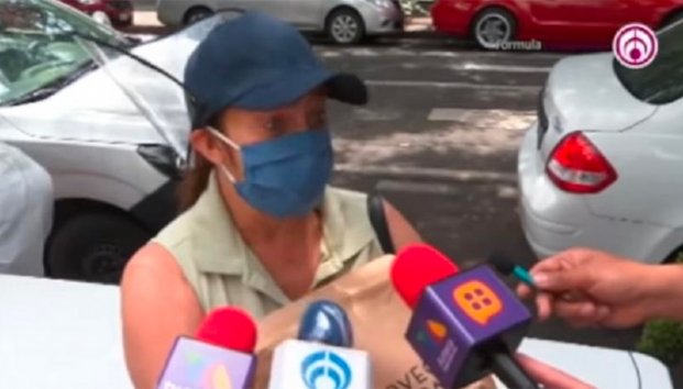 Tras 4 meses en el desempleo, la actriz Diana Golden acude a pedir despensa