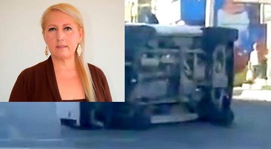 Granerazo en Ojinaga; voltean productores vehículos
