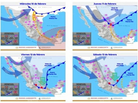 Mañana nuevo frente frío traería nevadas para Ojinaga y la entidad