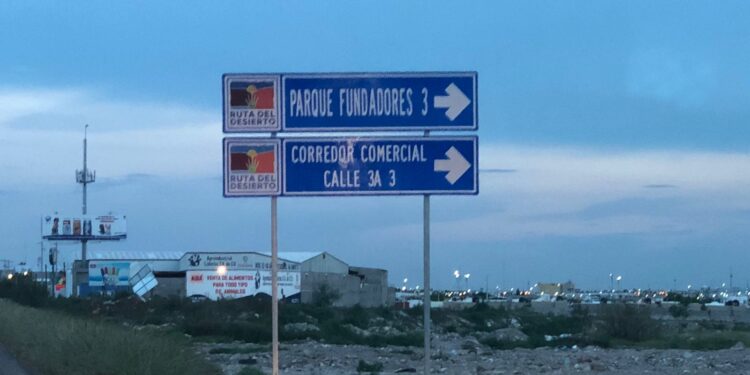 Colocan carteles de la ruta del desierto