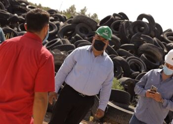 Trabajan Dirección de Ecología y Protección Civil en ordenar el centro de acopio de llantas