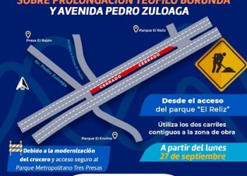 Se cerrará carril sobre prolongación Teófilo Borunda a la altura del Parque El Reliz