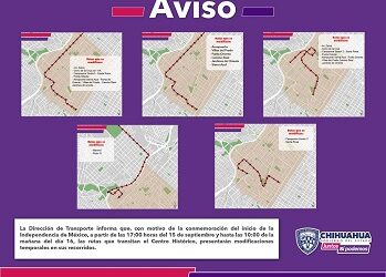 Rutas del transporte público modifican su recorrido por conmemoración del Día de la Independencia