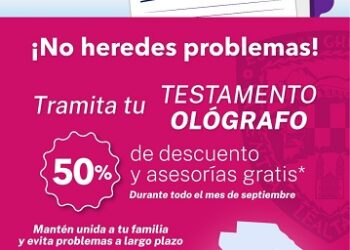 Invita Gobierno del Estado a tramitar el Testamento Ológrafo con un descuento del 50%
