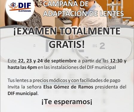 Promueve el DIF Municipal su primera campaña de adaptación de lentes
