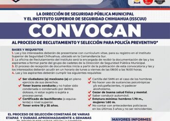 Abre Gobierno Municipal convocatoria para la Academia de Policía