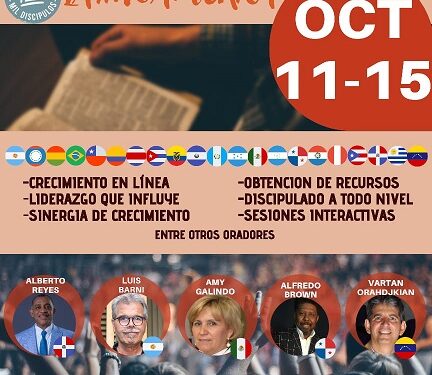 Del 11 al 15 de octubre “Discipulado Latinoamérica” totalmente en línea