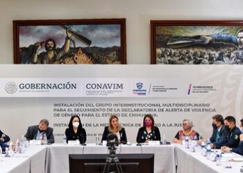 Instala Gobierno del Estado grupo interinstitucional para seguimiento a la alerta de violencia de género en Chihuahua