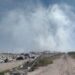 Afecta nube tóxica por incendio en relleno sanitario