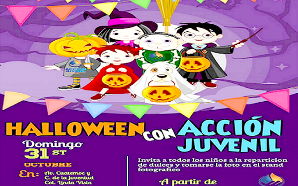 PAN Ojinaga: Hallowen con Acción Juvenil, este domingo 31 de Octubre