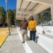 Continúa la rehabilitación de la Plaza Centenario en Ocampo, Coahuila