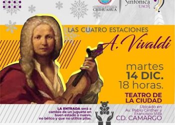 Ofrecerá OSUACH concierto navideño en Camargo a beneficio de niñas y niños de escasos recursos