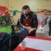 Comparten comida navideña Presidente Municipal y su esposa en Comedor Barreal