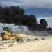 Controlan incendio de neumáticos en el relleno sanitario