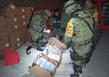 Ejército Mexicano aseguró más de 130 kilogramos de posible cocaína en San Luis Potosí