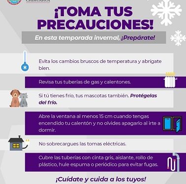 Pide UACH a comunidad universitaria seguir recomendaciones ante tormenta invernal