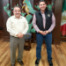 Se reúnen el presidente municipal Andrés Ramos y Cruz Pérez Cuellar, alcalde de Juárez