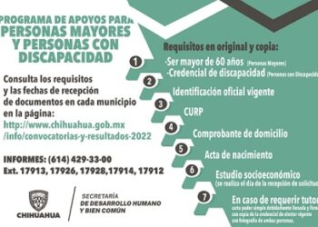 Conoce las convocatorias del Programa de Apoyos para Personas Mayores y Personas con Discapacidad 2022