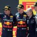 Checo Pérez sube al podio en segundo lugar en el GP de España; tuvo que dejar pasar a Max