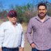 Recorren diputado Edgar Piñón y delegado de la SCT Inicio de obras en la vía corta