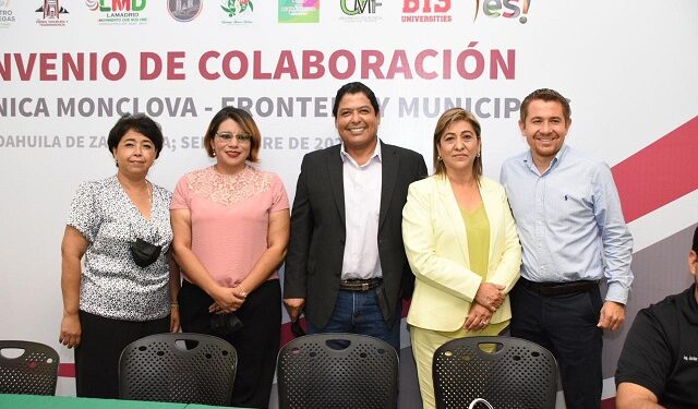 Firma Ocampo convenio de colaboración con la Universidad Politécnica de Monclova
