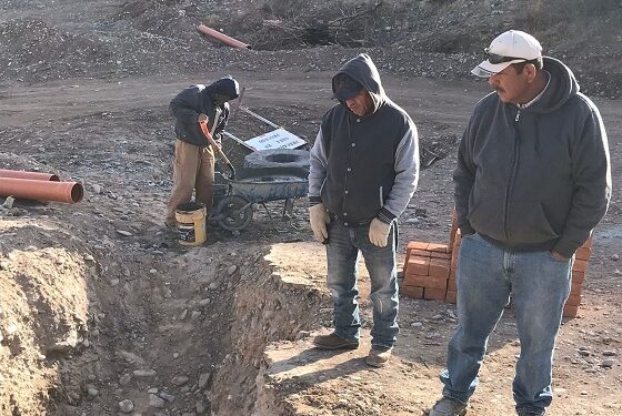 En la etapa de trabajos de pozos de alcantarillado la calle 10ª norte
