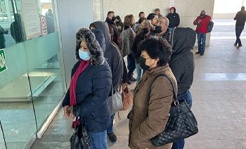 Filas para entrar a mega audiencia de Aras