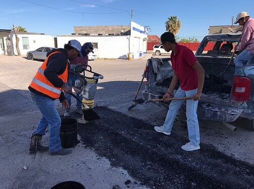 Continúa Gobierno Municipal con bacheo en calles y avenidas ante la cercanía de las lluvias