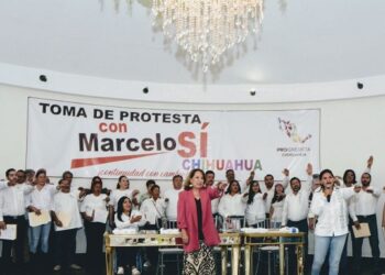 Toman protesta represeantes del Movimiento Progresista en el estado.