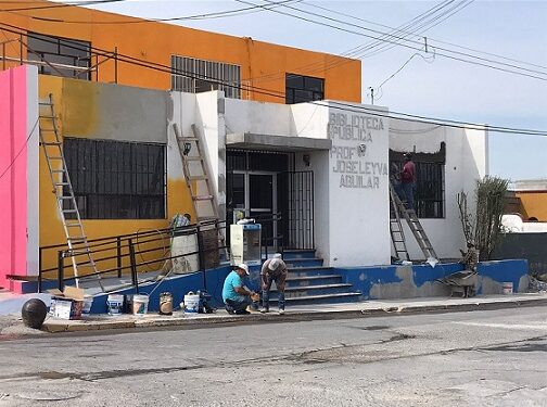 En proceso la remodelación de la Biblioteca Pública Municipal Prof. José Leyva Aguilar