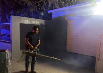 Ocampo: Realizan la Fumigación a la cabecera Municipal