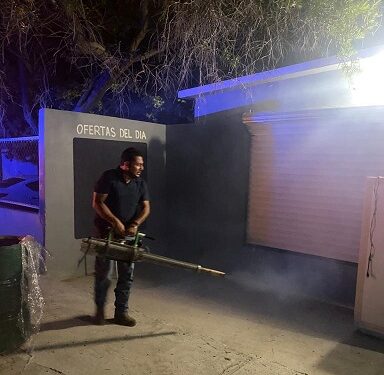 Ocampo: Realizan la Fumigación a la cabecera Municipal