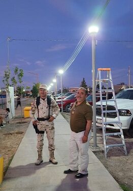Nuevas luminarias en el Parque El Santuario