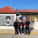 Realiza policía vial trabajo de repintado de cruces peatonales de escuelas locales