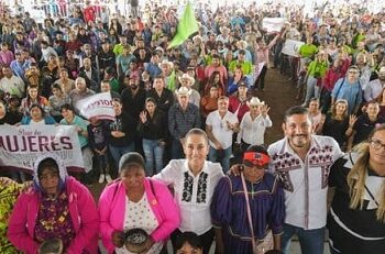 Claudia Sheinbaum encabezó una asamblea informativa en Guachochi, Chihuahua