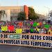 Marchan cientos de sonorenses por altas tarifas de CFE