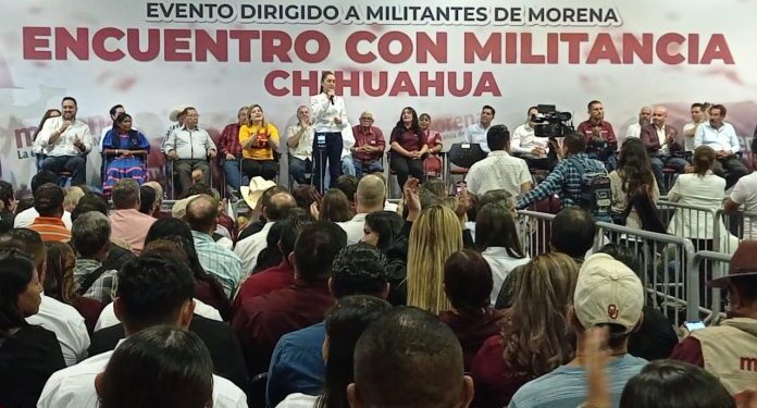 Ganaremos Chihuahua: Sheinbaum ante más de 10 mil militantes en Parral
