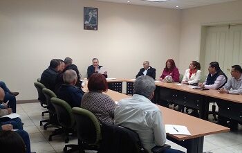 Se reunieron ayer cetemistas encabezados por su líder estatal el Lic. Jorge D. Zapata