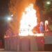 Se incendió pino decorativo en San Francisco de Conchos