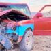 Choque de frente en la Ojinaga- Chihuahua; adulto herido grave