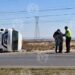 Vuelca  familia en carretera a Jiménez; 5 lesionados