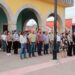Encabezo hoy Alcalde Andrés Ramos, ceremonia de honores a la bandera