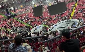 Incumplió Fiera de Ojinaga, El Recodo bajó a tiempo: Feria Santa Rita