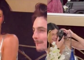 ¡Enamorada! Viralizan gesto de Kylie a Timothée en los Globos de Oro