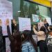 Protestan estudiantes de la Normal del Estado por falta de maestros
