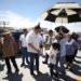 Entrega Alcalde Cruz Pérez Cuéllar pavimentación de calles Fresa y Aceituna Negra