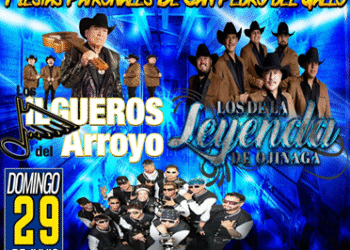Los de La Leyenda de Ojinaga el 29 de junio en la Feria San Pedro del Gallo Durango