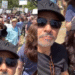 Protestaron Eugenio Derbez y Alessandra Rosaldo en Los Ángeles